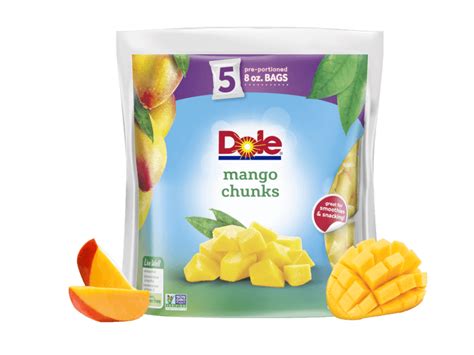 Dole Frozen Mango Chunks 40 Oz For Salsa Drinks And More Dole