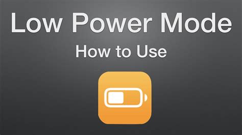 How To Use Low Power Mode On A Mac Youtube