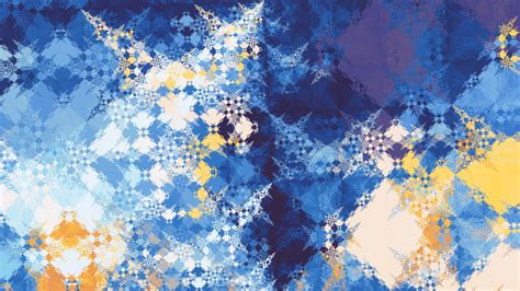 Free Download Blue Yellow Abstract Fractal 4k Abstract Desktop