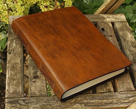 A4 Large Classic Leather Bound Journal Brown Leather