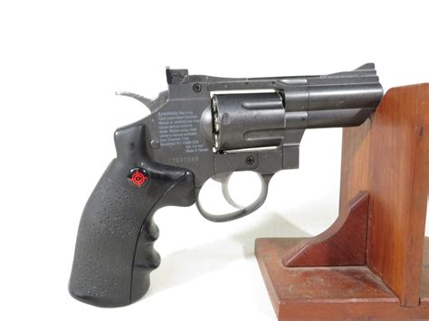 crosman snr357 177 cal pellet bb co2 powered snub nose revolver black grey baker airguns