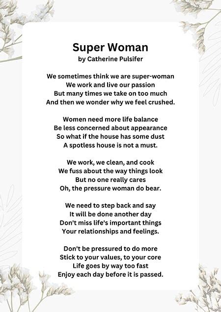 Encouraging Poems For Women To Make Them Strong