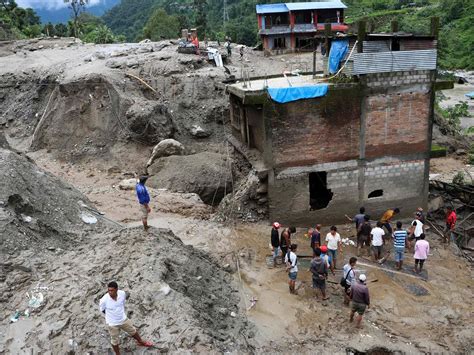 Nepal 60 Dead 41 Missing In Floods Landslides