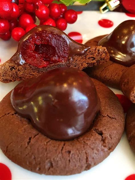 Chocolate Covered Cherry Cookies Norines Nest