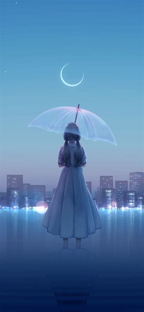 1125x2436 Anime Girl In Water Iphone Xsiphone 10iphone X Wallpaper
