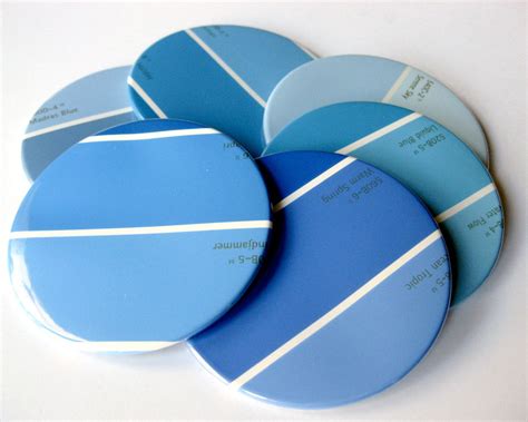 Blue Topaz Coasters. Paint Samples?! Cool. | Paint samples, Blue topaz, Coasters