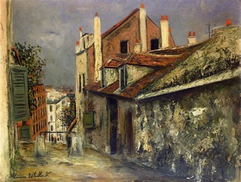 The House Of Mimi Pinson In Montmartre Maurice Utrillo