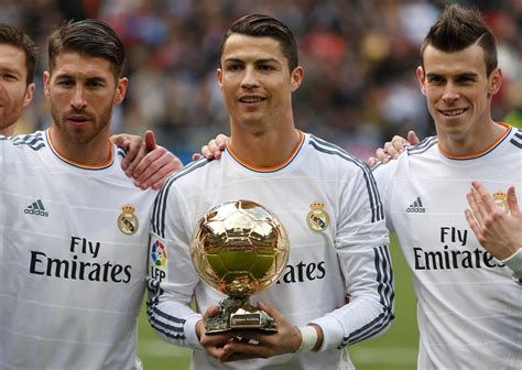 Ronaldo Given Ballon D Or Trophy Scores In Real Madrid S 2 0 Win Over
