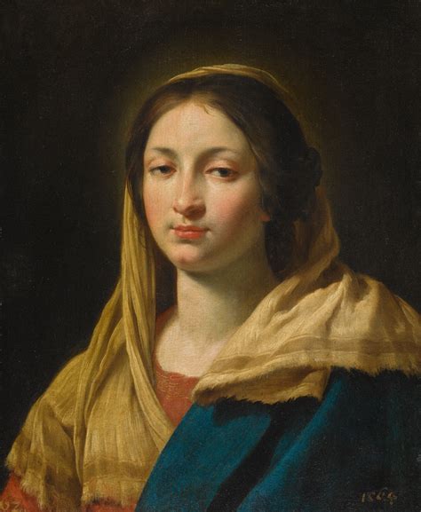 Simon Vouet Study Of A Young Woman As The Virgin Old Masters Day