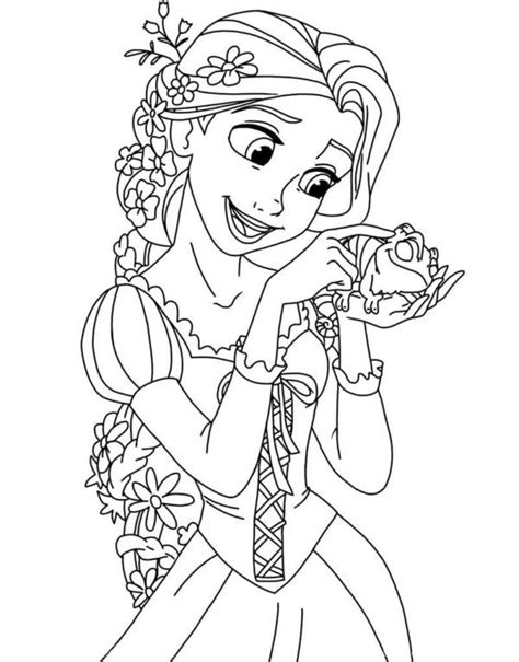Rapunzel Coloring Pages Pictures Free Printable Disney Coloring