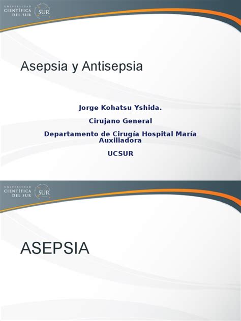 Asepsia Antisepsia Pdf Esterilización Microbiología Sustancias