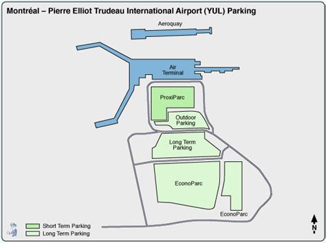 Trudeau Airport Parking Map