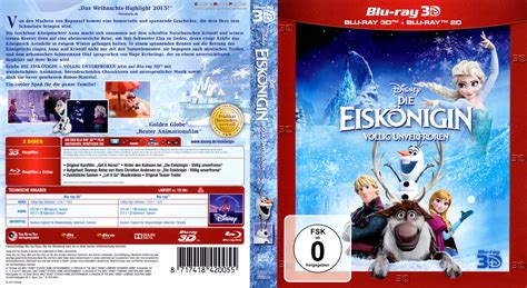 Die Eiskoenigin Voellig Unverfroren Frozen 3d Blu Ray Cover German