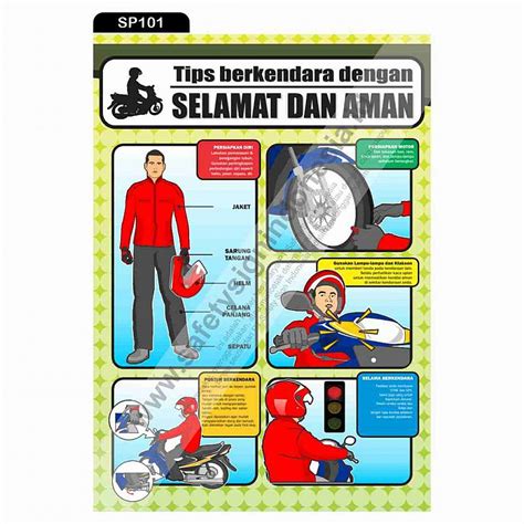 Safety Poster Sp101 Safety Poster Tips Berkendara Dengan Selamat Dan