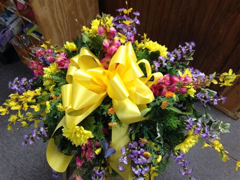 Check spelling or type a new query. Spring silk Cemetery saddle | Memorial flowers, Cemetery ...