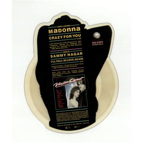 Madonna Crazy For You Light Tea Staining Uk Shaped Picture Disc
