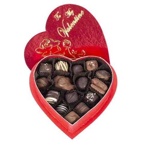 Valentines Assorted Classic Chocolates 15 Pieces In A Heart Shaped