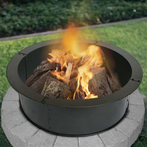 Heavy Gauge 36 In Round X 10 In High Fire Ring Fire Ring Fire Pit
