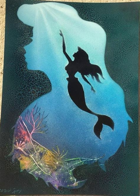 Disney Little Mermaid Ariel Spray Paint Art Fairies And Mermaids