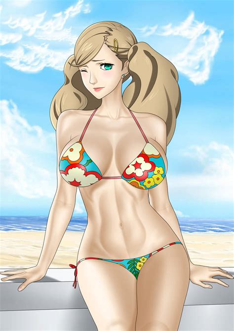 Shy Girl Ann Takamaki Bikini By Saeniijima On Deviantart