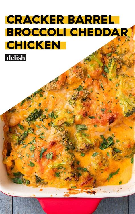 Once each side is a nice, golden brown and the middle is cooked, transfer the chicken to a clean skillet or baking sheet and tent with foil. Cracker Barrel-Inspired Broccoli Cheddar Chicken Casserole ...