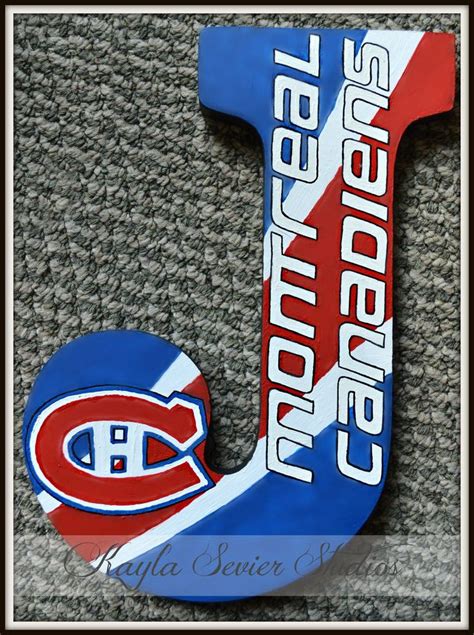 Wooden Letter Montreal Canadiens By Kaylasevier On Deviantart