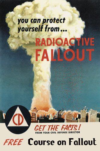 Radioactive Fallout Civil Defense Atomic Bomb Usa American