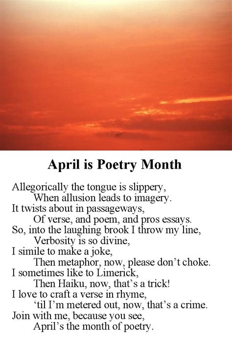 April Is Poetry Month Poetry Month Poetry Romantic Poetry