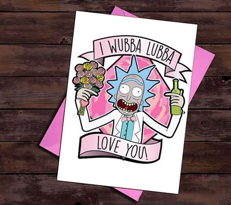 Rick And Morty Valentines Day Card Printable Rick And Morty Valentine