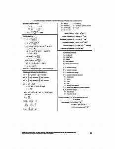 Ap Chemistry Formula Sheet Cheat Sheet Pinterest Ap Chemistry