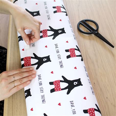 Personalised Sexy Thing Anniversary Wrapping Paper By Heather Alstead Design