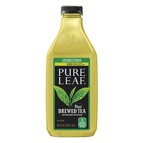 Pure Leaf Unsweetened Green Tea 64 Oz Green Quality Foods