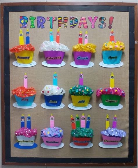 Birthday Chart For Preschool Board Classroom Display Pinterest Gambaran