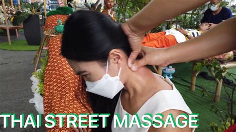 6 thai street massage in bangkok strong back foot head shoulder massage youtube