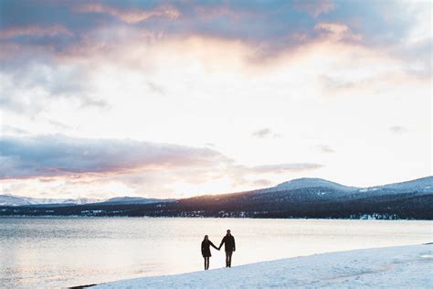 Snowy Lake Tahoe Engagement Session — Adventure Wedding Elopement