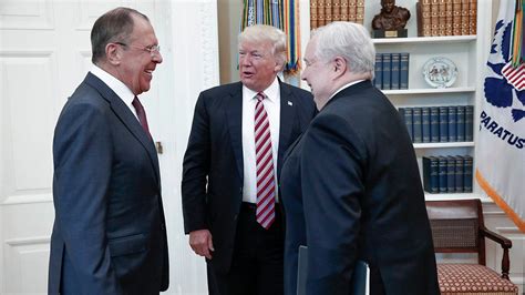 with awkward timing trump meets top russian official the new york times