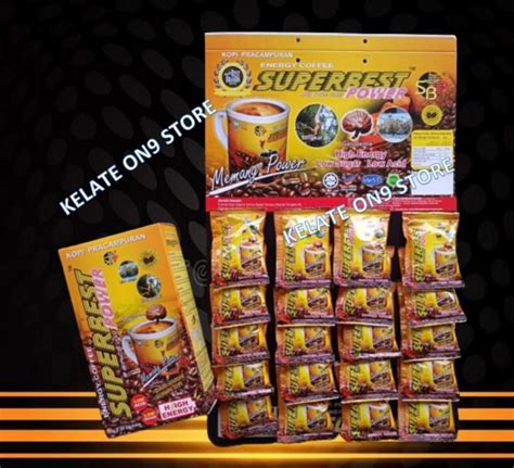 Kopi Superbest Power Papan Kotak Super Best 100 Original 20 Sachet