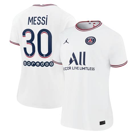 Lionel Messi Paris Saint Germain Jordan Brand Womens 202122 Fourth