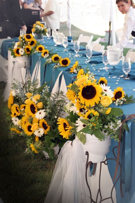 teal and sunflower wedding - Google Search | Sunflower wedding, Blue