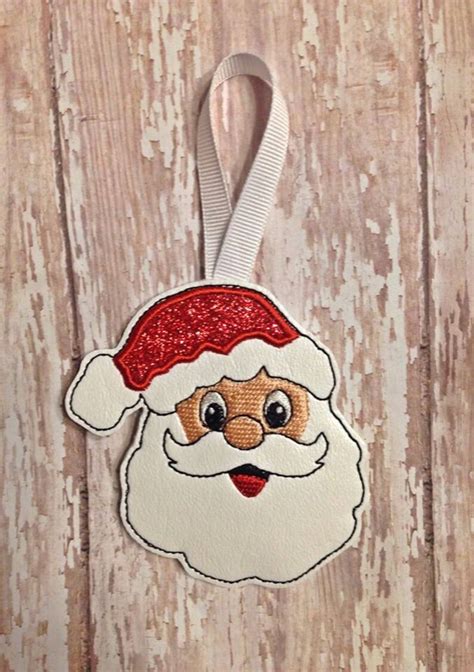 Santa Gift Card Holder Christmas Ornament In The Hoop Etsy