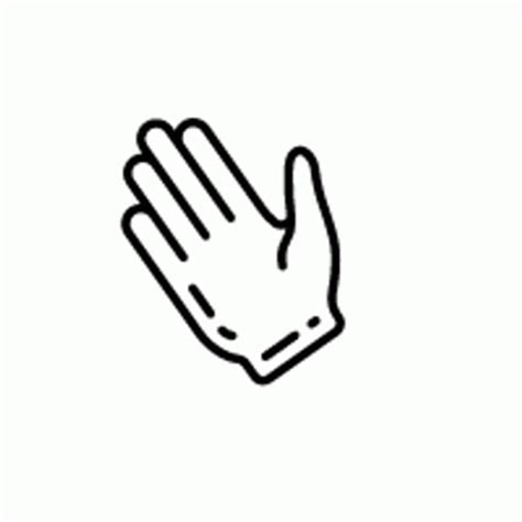 Minimalistic Waving Hand Gesture 