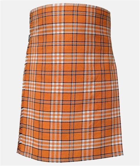 Tennessee Volunteer Orange Tartan Kilt