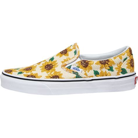 Buy Vans Womens Classic Slip On Sunflower True White