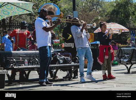 New Orleans Jackson Square Musicians Hi Res Stock Photography And