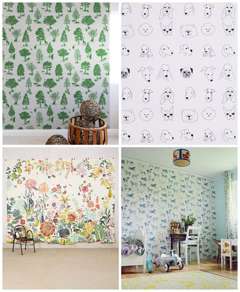 21 Wallpapers For Kids Rooms Hither And Thither