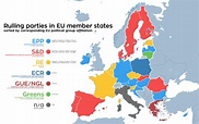 I made this map of political parties in EU member states so you can ...