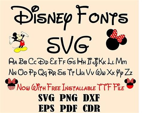Walt Disney Alphabet Font Walt Disney Svg Disney Design Etsy In 2021