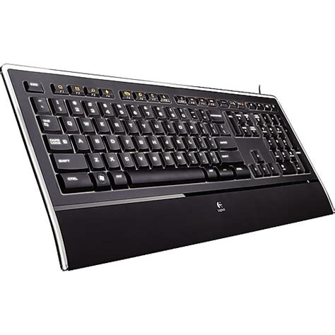 Logitech K740 Wired Full Size Illuminated Slim Keyboard Black 920
