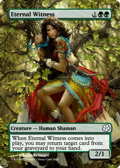 Eternal Witness Mtg Altered Art Magic The Gathering Cards Magic The