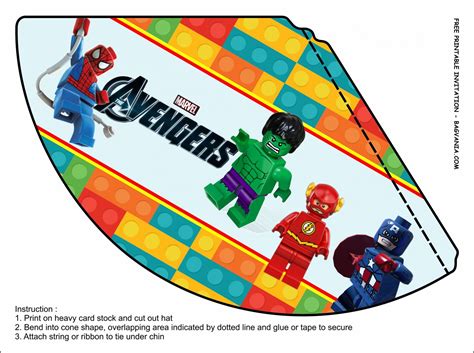 Free Printable Lego Avengers Birthday Party Kits Template Free